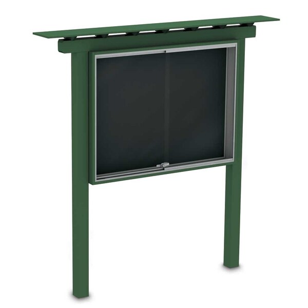 Sliding Door Indoor Enclosed Corkboard, 4